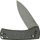 We Knife DBK Dutch Bushcraft Knives NightBlade - 2.98" CPM-20CV Grey DP Blade Tiger Stripe Flamed Titanium Handle
