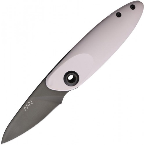 Acta Non Verba UK EDC Z070 Black Sleipner Blade Rose White Handle