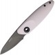 Acta Non Verba UK EDC Z070 Black Sleipner Blade Rose White Handle