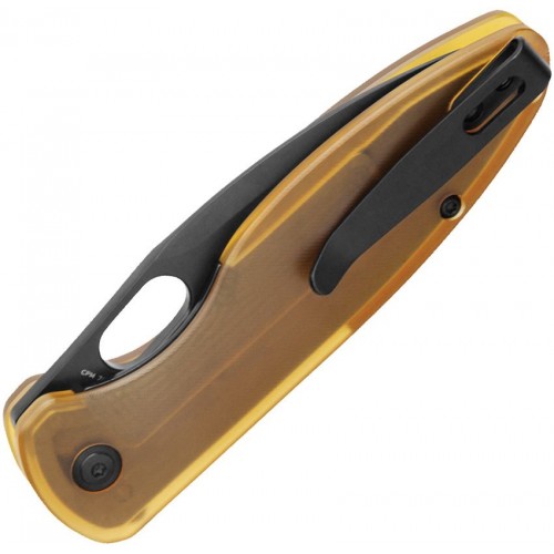 Arcform Sabre Folding Knife - 3.25" Black CPM-20V Leaf Blade Ulterm Handle