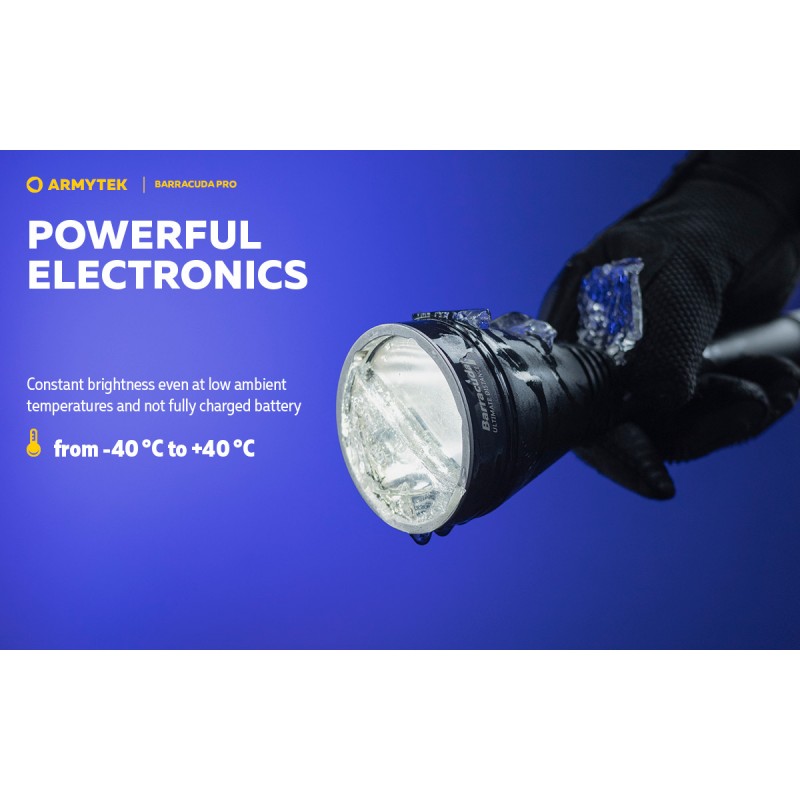 Armytek Barracuda Pro Flashlight - 1500 Lumens - 800m Beam