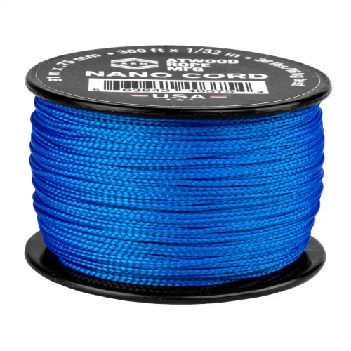 Atwood Rope MFG Blue Nano Cord on Spool -  .75mm x 300ft 