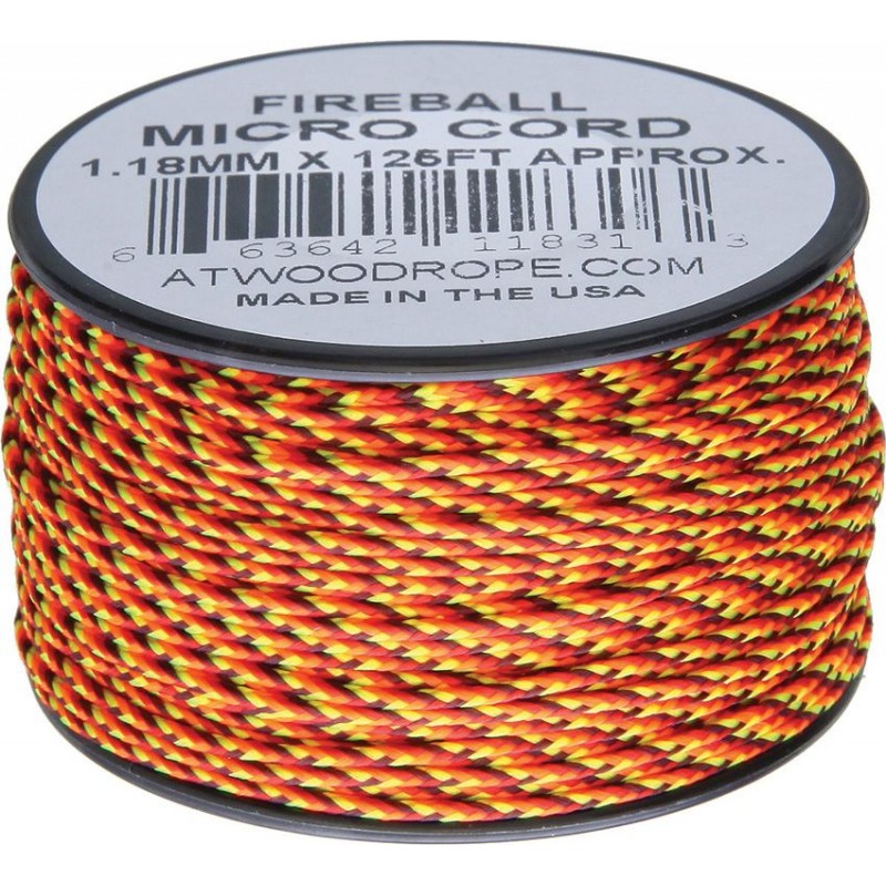 Atwood Rope MFG 1.18mm Micro Cord Fireball 125ft Spool