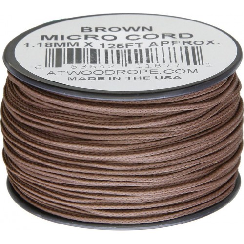 Atwood Rope MFG 1.18mm Micro Cord Brown 125ft Spool