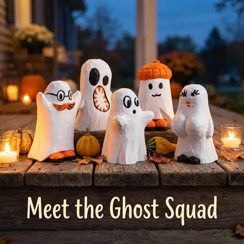 BeaverCraft Ghosts Complete Carving Kit for Beginners Kids and Adults Cyclaire Knives and Tools
