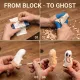 BeaverCraft Ghosts Complete Carving Kit for Beginners Kids and Adults Cyclaire Knives and Tools