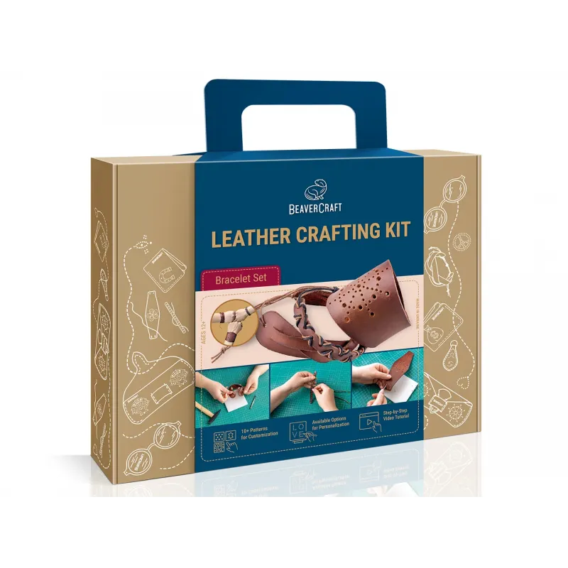 BeaverCraft Bracelet Set Leather Crafting Kit