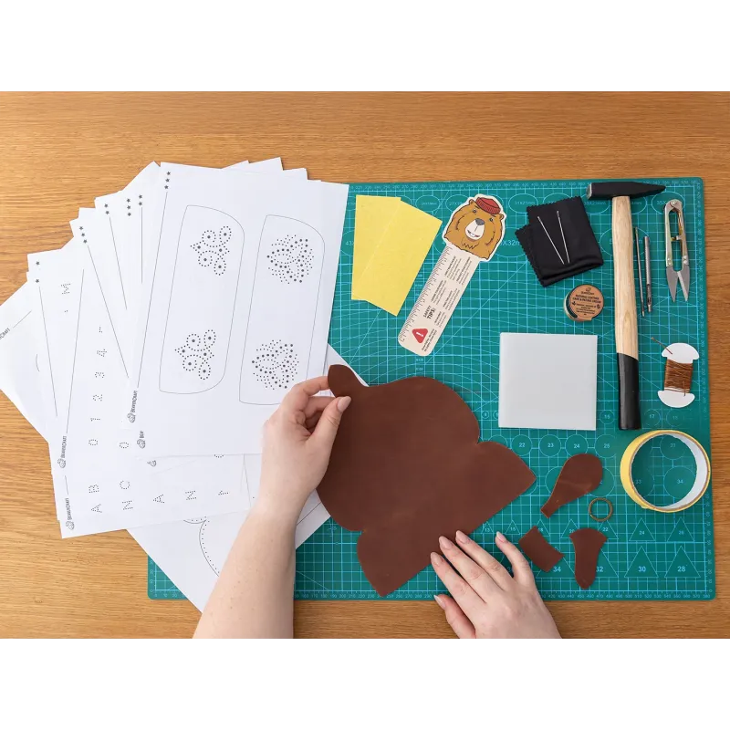 BeaverCraft Glasses Case Set Leather Crafting Kit