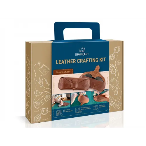 BeaverCraft Glasses Case Set Leather Crafting Kit