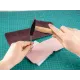 BeaverCraft Burgundy and Rose Wallet Leather Crafting Kit