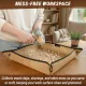 BeaverCraft Hobby Work Mat - Wood Chip Catcher for Carvings and Craft Cyclaire Knives and Tools