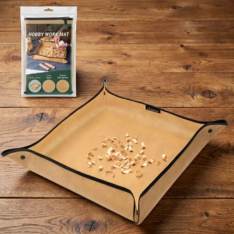 BeaverCraft Hobby Work Mat - Wood Chip Catcher for Carvings and Craft Cyclaire Knives and Tools