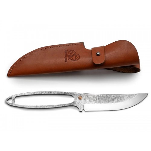BeaverCraft SNK1 Skeleton Knife - 4.33" D2 Carbon Steel Blade Leather Sheath