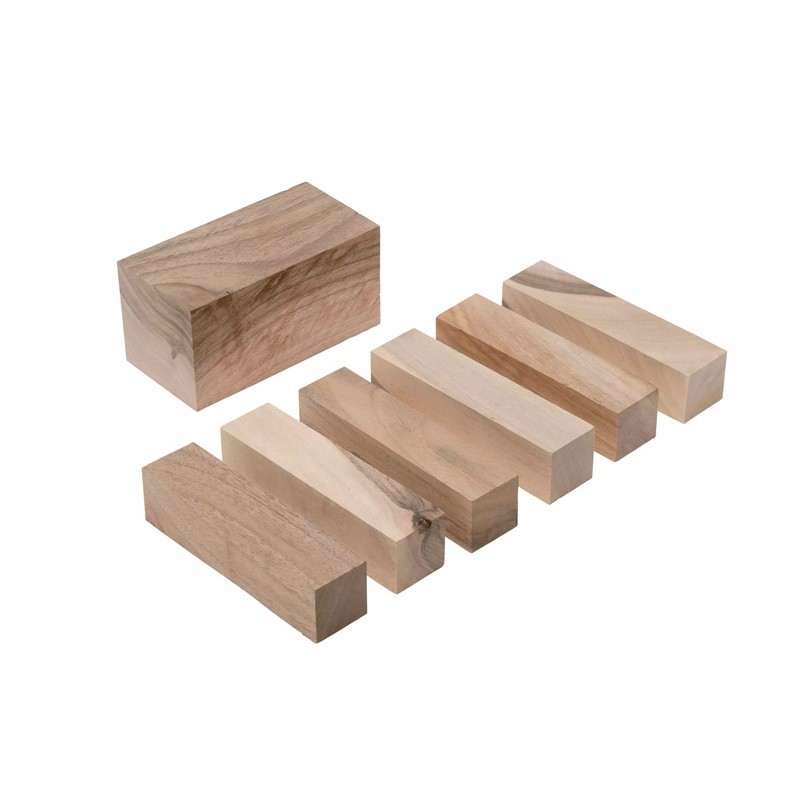 BeaverCraft BW7_Walnut - Pack of 7 Walnut Wood Carving Blocks