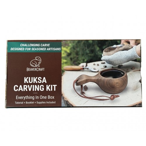 BeaverCraft DIY07 Walnut Kuksa Carving Kit