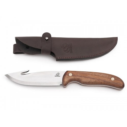 BeaverCraft GTK1 Gutting Knife - 4.92" X50CrMoV15 Stainless Steel Blade Leather Sheath