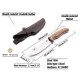 BeaverCraft GTK1 Gutting Knife - 4.92" X50CrMoV15 Stainless Steel Blade Leather Sheath