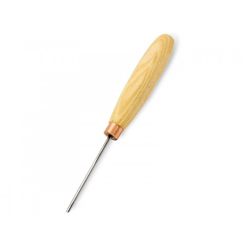 BeaverCraft K12/02 Compact Straight V Profile Carbon Steel Chisel - Sweep No 12