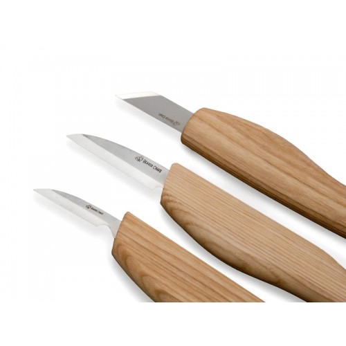 BeaverCraft S12 - 3 Piece Starter Wood Carving Knife Set