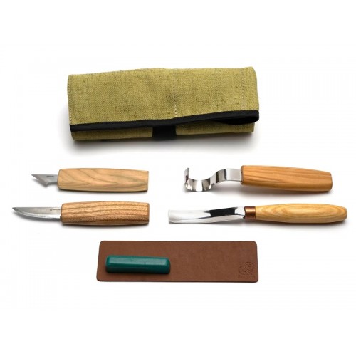 Beavercraft S49L Left Handed Wood Carving Tool Set for Spoon Carving