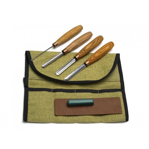 BeaverCraft SC02 Wood Carving Straight Chisel Set