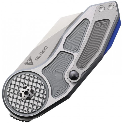 Begg Micro Burst Folding Knife - 2.25" VG-10 Wharncliffe Blade Machined Grey Aluminum Handle