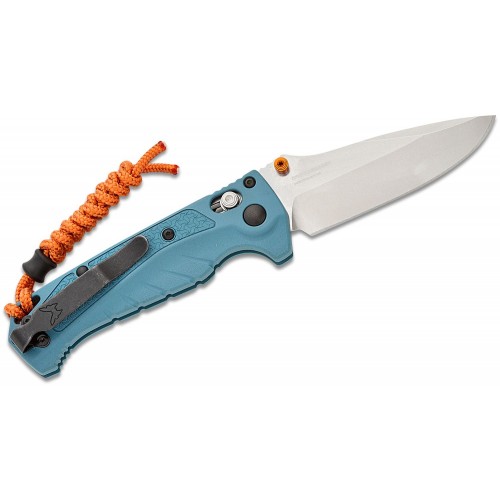 Benchmade 18065 Mini Adira Folding Knife - 3.21" CPM-MagnaCut Blade Depth Blue Grivory Handle