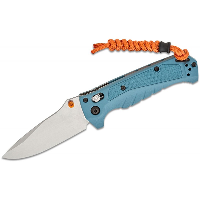 Benchmade 18065 Mini Adira Folding Knife - 3.21" CPM-MagnaCut Blade Depth Blue Grivory Handle