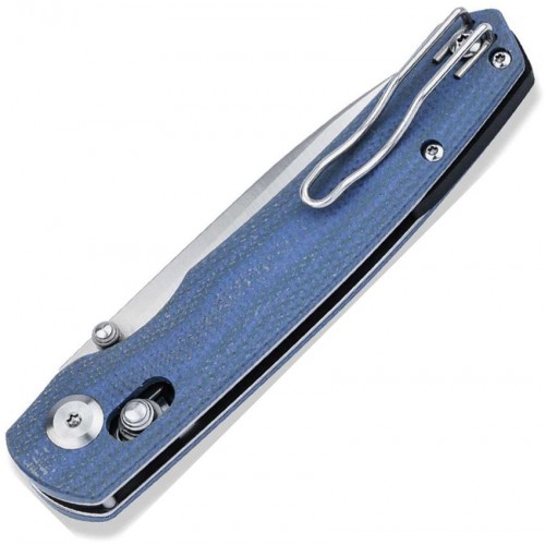 Boker Magnum Shango Folding Knife - 4.2" Stainless Steel Blade Blue Micarta Handle