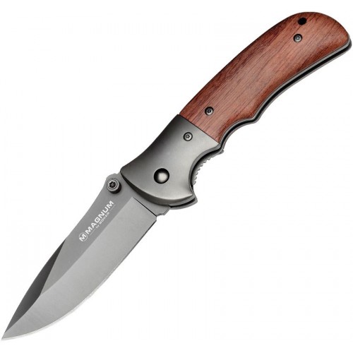 Boker Magnum Co-Operator Folding Knife -  3.4" Gray Plain Blade Huali Handle Liner Lock