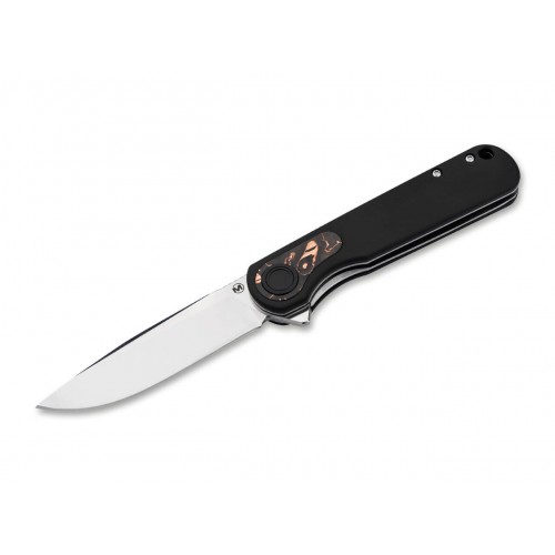 Boker Magnum Braddock Black Folding Knife - 3.24" 440B Stainless Steel Blade G10 Handle