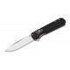 Boker Magnum Braddock Black Folding Knife - 3.24" 440B Stainless Steel Blade G10 Handle