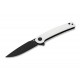 Boker Magnum Empery Folding Knife - 3.19" 440 Black DP Blade White G10 Handle