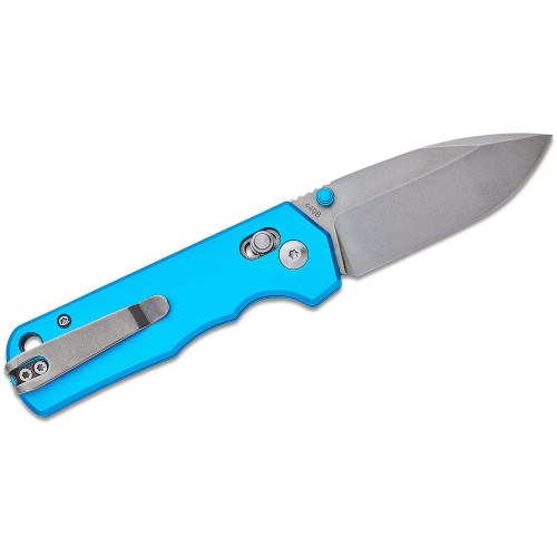 Boker Rockstub Folding Knife - 2.64" 440B Blade Blue Elox Aluminum Handle