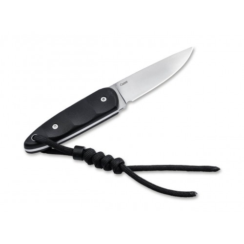 Boker Plus Pollywog Fixed Blade Knife - 2.6" Nitro-V DP Blade Black G10 Handle Kydex Sheath