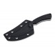 Boker Plus Tavros Fixed Blade Knife - 2.76" D2 Satin Trailing Point Blade Black G10 Handle Kydex Sheath