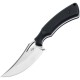 Boker Plus Tavros Fixed Blade Knife - 2.76" D2 Satin Trailing Point Blade Black G10 Handle Kydex Sheath