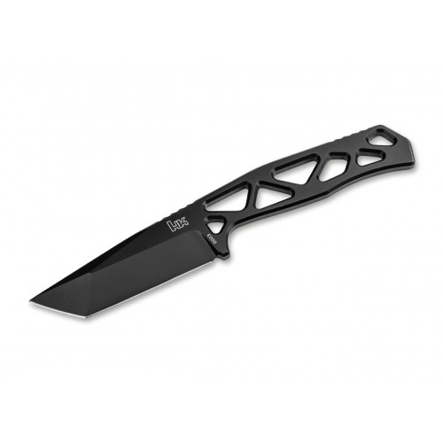 Heckler & Koch FX01 Fixed Blade Knife - 2.96" D2 Stainless Steel Blade Black Handle
