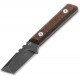 Boker Magnum Thicker Clipper Fixed Blade Knife - 2.16" D2 Black Blade Brown Micarta Handle