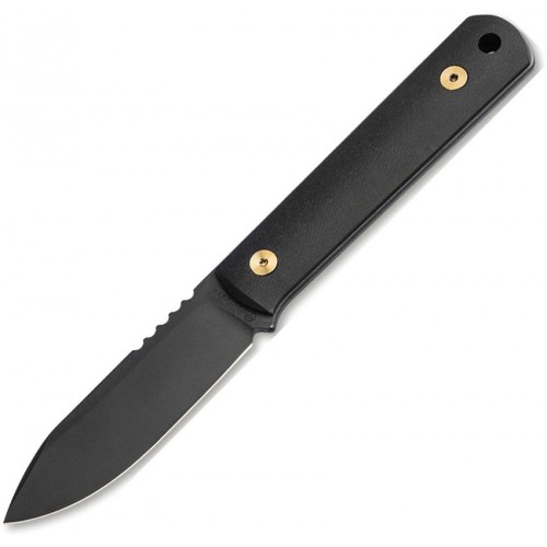 Boker BFF Packlite Allblack Stargaze Knife - 2.55" MagnaCut Blade Black Richlite Handle