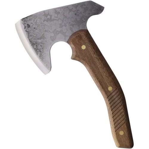 BPS Knives Bush Axe - 5" 1066 Carbon Steel Axe Head Walnut Handle