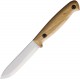 BPS Knives BS1FT-CSH Compact Camping Knife - 3.74" Carbon Steel Blade Ashwood Handle