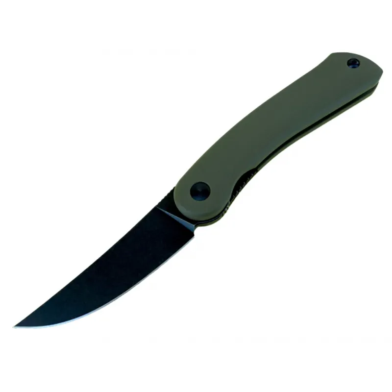 BPS Colibri Folding Knife - 3.2" 14C28N Stainless Steel Blade Green G10 Handle Cyclaire Knives and Tools