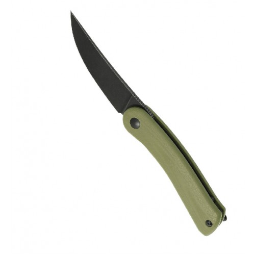 BPS Colibri Folding Knife - 3.2" 14C28N Stainless Steel Blade Green G10 Handle