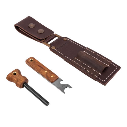 BPS Knives Premium Fire Starter with Leather Case