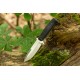 BPS Knives Stingray Fixed Blade Knife by Ray Laconico - 4.5" D2 Steel Blade Black Micarta Handle