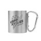 BPS Knives Stainless Steel 180ml Cup with Carabiner
