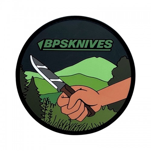 BPS Knives Patch Round "Knife In Hand"