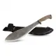BPS Knives Traverse Field Machete - 10.83" 60MnSiCr4 High Toughness Carbon Steel Burlap Micarta Handle Cyclaire Knives and Tools