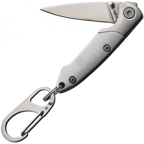 Brighten Blades Not So Heavy Metal Silver Keychain Knife - 2.5" Stainless Steel Blade